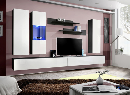 Designer Set 7-piece living wall hanging cabinet display cabinet luxury furniture living room