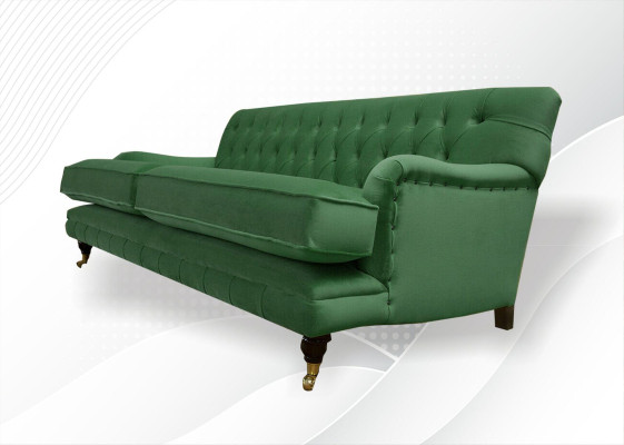 Chesterfield Designer Furniture High-Quality Three-Seater Couch Upholstery Fabric