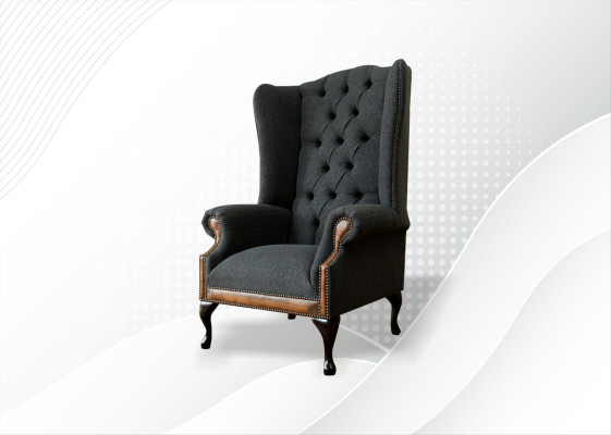 Chair 1x Living Room Upholstered Chair TV Lounge Textile Seat Armchair