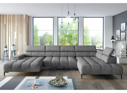 Fabric U-shape Couch Living Landscape Corner Sofa Bed Feature Modern Design Sofa Textile