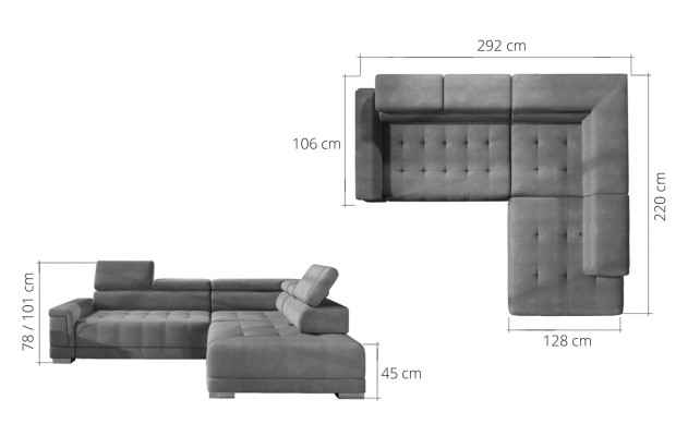 Corner sofa L-shape couch living area sofa corner design modern sofa fabric new pink