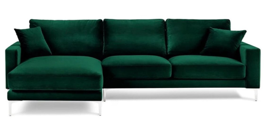 Blue sectional sofa living landscape couch corner suite upholstery Italian furniture design