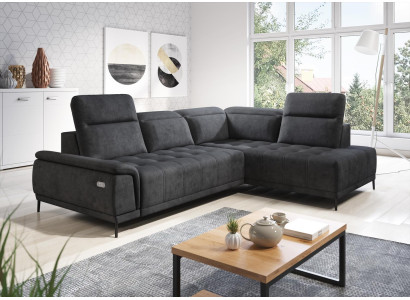 Automatic corner sofa L-shape couch living landscape set design sofa fabric