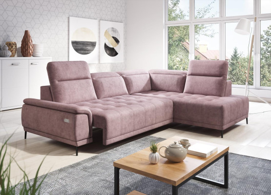 Automatic corner sofa L-shape couch living landscape set design sofa fabric