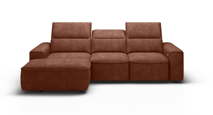 Living landscape sofa corner design modern sofa fabric new brown corner sofa L-shaped couch