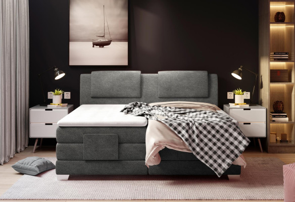 Textile design bed double beds luxury marriage box spring hotel mattress bedroom