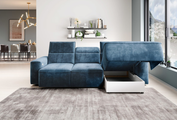 Multifunctional Corner Sofa Grey L Shape Sofa Couch Design Couch Upholstery Textile Modern