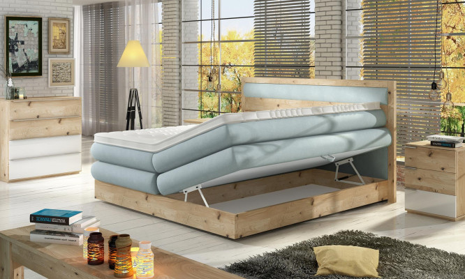 Wooden bed double beds design upholstered bedroom 180x200 Italian style furniture