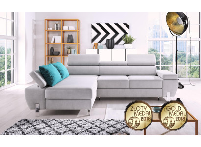Sofa bed design corner sofa L-shaped bed function couch textile sofas fabric sleep