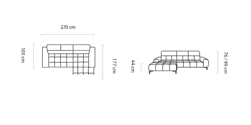 Upholstered Sleeper Sofa Textile Bed Function Sleep Design Corner Sofa L-Shape Sofa Couch