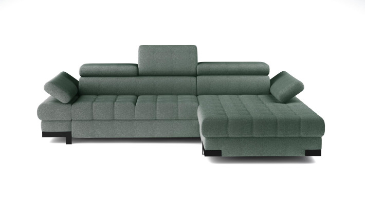 Corner sofa, sofa, couch, upholstery, living landscape, textile corner sofas, green L-shaped couches