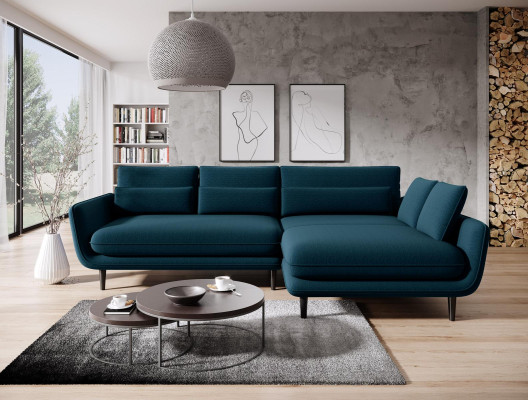 Corner sofa couch upholstery living landscape textile corner sofas set L shape new