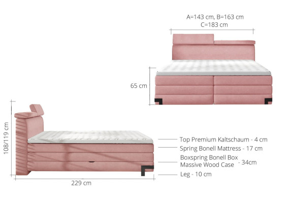 Designer bed bedroom beds textile hotel luxury upholstered box spring bed furniture