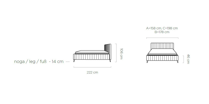 Beds Textile Hotel Luxury Upholstered Bed Frame Design Bed Bedroom 180x200