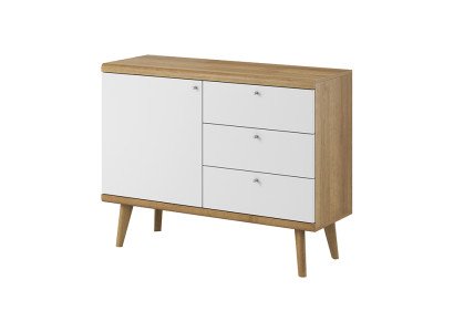 Modern Wood Dresser Sideboard 107cm XXL Low Boards