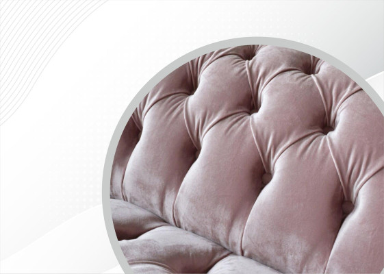 Chesterfield 3-Seater Light Pink Creative Furniture New Living Room Modern Design Sofa