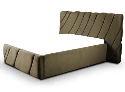 Luxury bedroom bed design upholstery double hotel bed furniture fittings