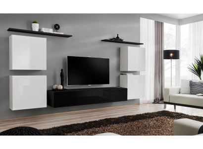 Complete White Wall Cabinet Living Room Wall Luxury Living Room Sideboard TV Stand Modern