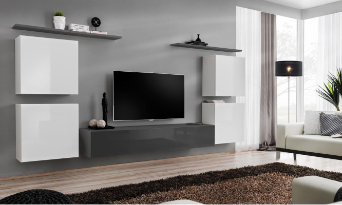 Design living wall luxury furnishing complete wall shelf wood furniture wall cabinet