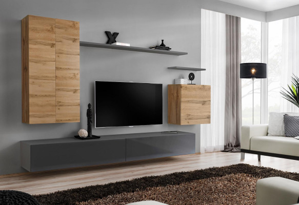 Modern living room wall unit wall cabinet TV living room wall cabinet TV stand shelves