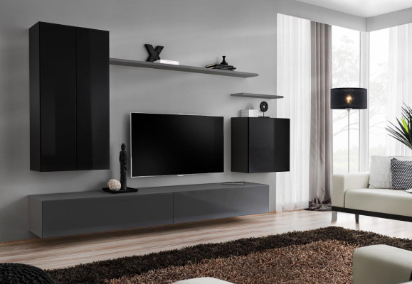 Wall unit sideboard wall shelf TV cabinet shelf wall cabinet living room furniture