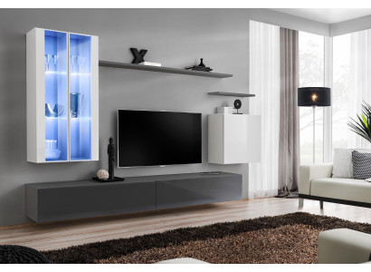 Grey furniture, living room furniture, designer wooden furniture, luxury style cabinet, wall cabinet