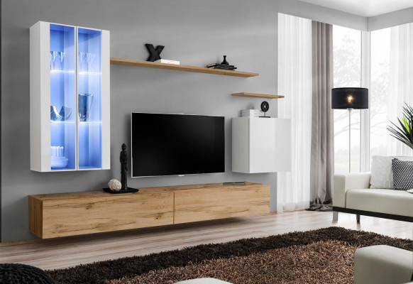 Wooden furniture TV stand wall cabinet living room furniture complete set style designer