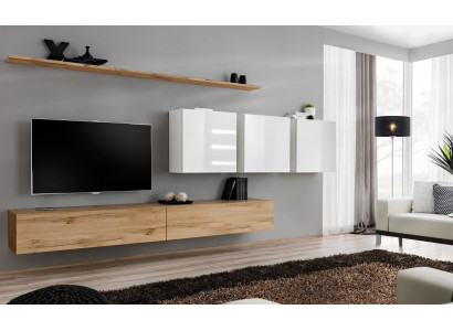 Complete set living room wall modern TV stand sideboard furniture design wall shelf