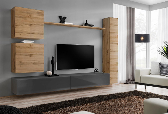 Designer furniture, Braun 3x wall cabinet wooden furniture luxury set TV stand