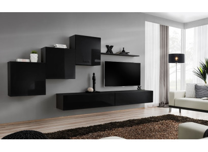 Living Room Set Wall Unit Wall Cabinets TV Stand Wall Shelf Sideboard Complete