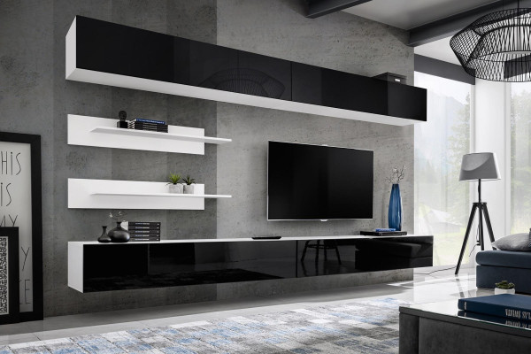 Wall cabinet living room TV stand luxury living wall wooden furniture new modern