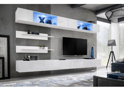 Complete living room wall modern wood furniture design living room furnishings shelves