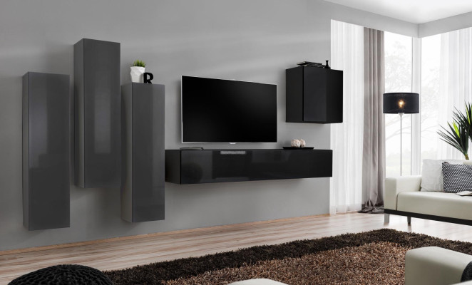 Design living room wall unit TV stand 3x wall cabinet sideboard cabinet luxury furniture