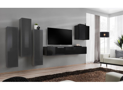 Design living room wall unit TV stand 3x wall cabinet sideboard cabinet luxury furniture