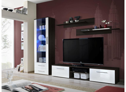 High-gloss TV stand living room black lowboard modern furniture wood furniture