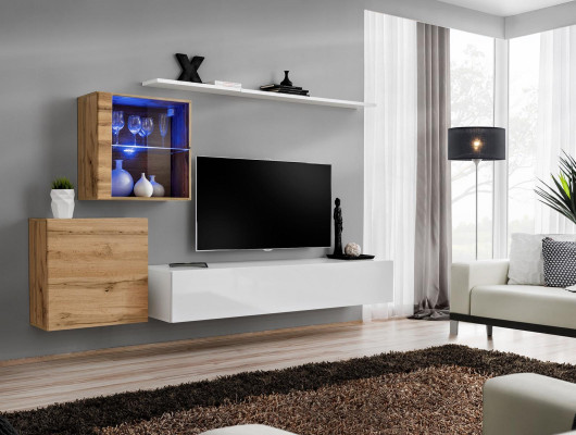 Design luxury wall unit shelf wall cabinet display cabinet shelves living room decor