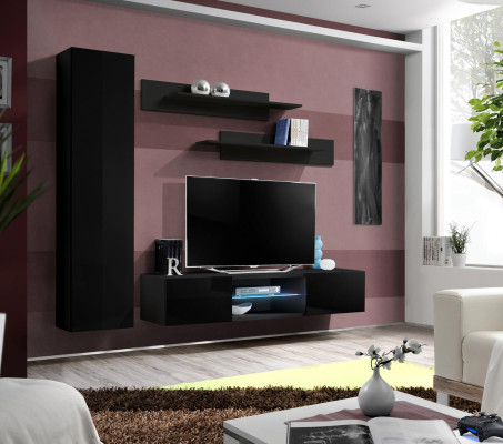 Wall unit furniture wall cabinet design wood designer modern set