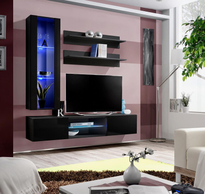 Living room furniture set wall unit hanging display cabinet wall shelves TV stand sideboard