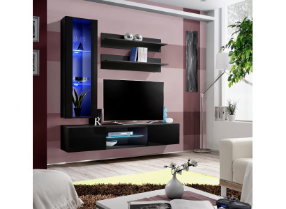 Living room furniture set wall unit hanging display cabinet wall shelves TV stand sideboard
