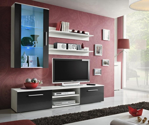 Wall unit cabinet modern design RTV TV stand new wall shelves