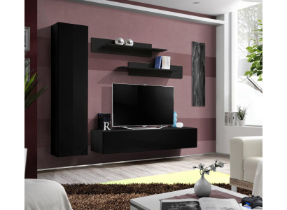 Wall unit complete designer modern living room furniture wall cabinet new