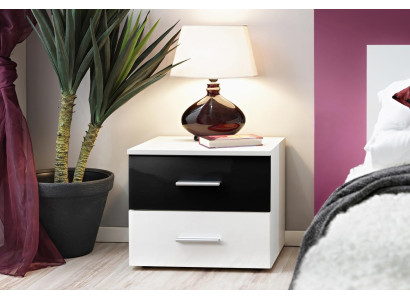 Nightstand White Modern Interior Bedroom Side Table Luxury Wood Furniture