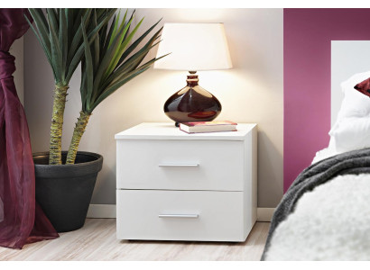 Designer furniture bedside table bedroom white furnishing modern luxury