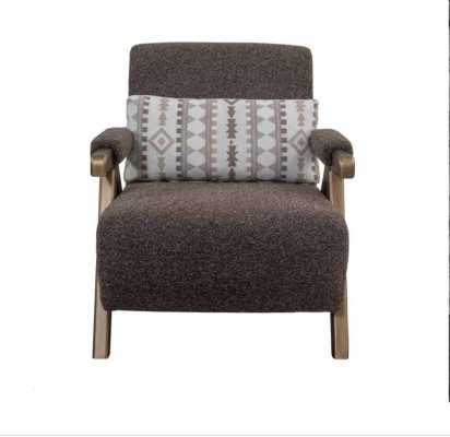 Brown armchair designer single-seater living room 1-seater luxury chair new