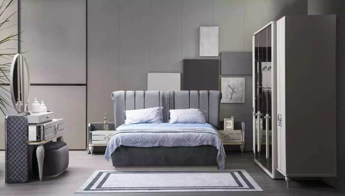 Bedroom vanity table with mirror luxury new console modern design