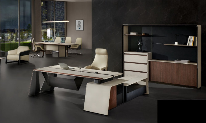 Corner desk office executive setup room furniture design desks