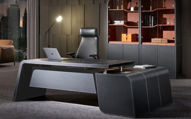 Corner desk filing cabinet wardrobe armchair office furniture set