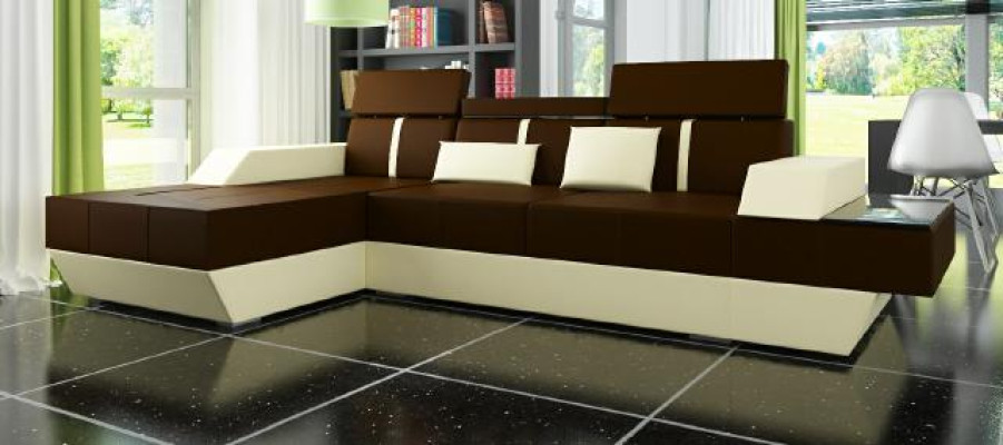 Leather sofa living area couch sofa corner sofa with USB, leather couch upholstered corner