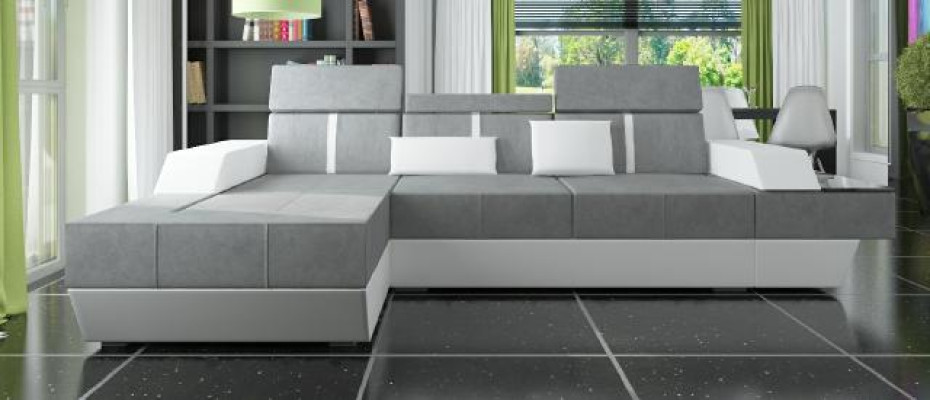 Fabric sofa corner sofa textile sofa sofa + USB living landscape upholstery custom-made