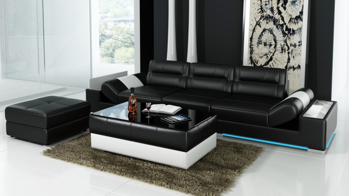 Leather sofa couch sofa set new 3+3 seater set design new